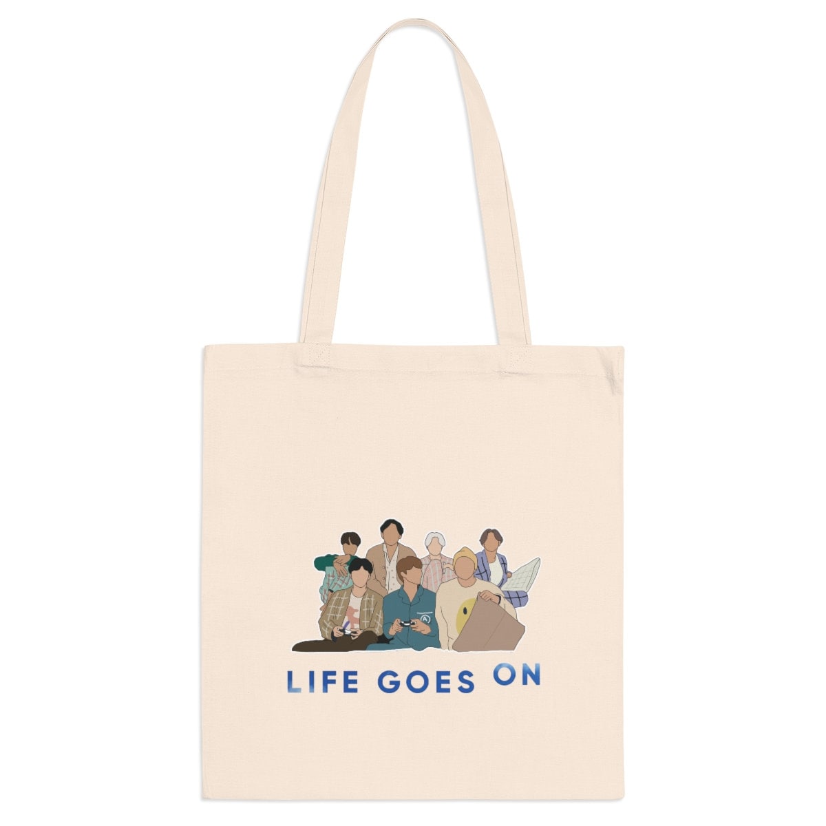 BTS トートバッグ、Life Goes On、BTS Army トートバッグ、K-pop、ジン