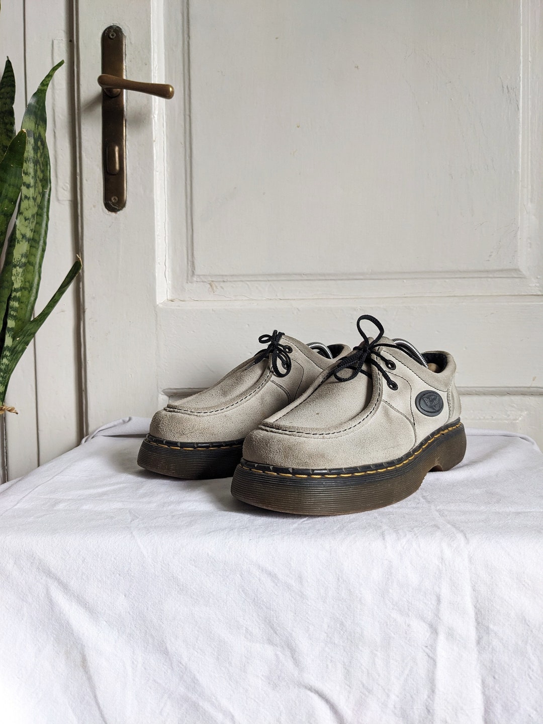 Vintage Dr. Martens 8349 Chunky Suede Shoes England - Etsy