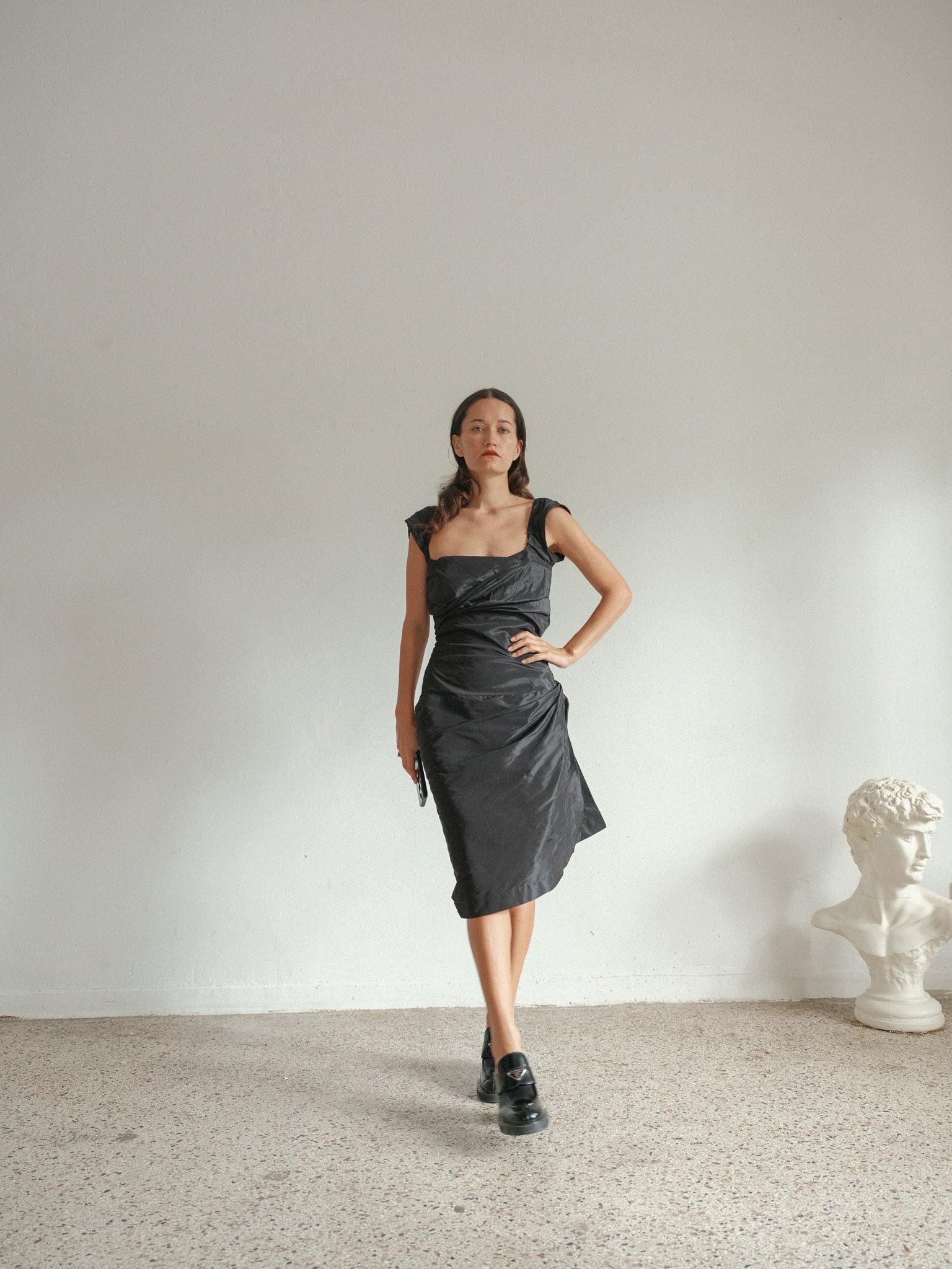 Vivienne Westwood Red Label Black Asymmetrical Corset Dress IT 40