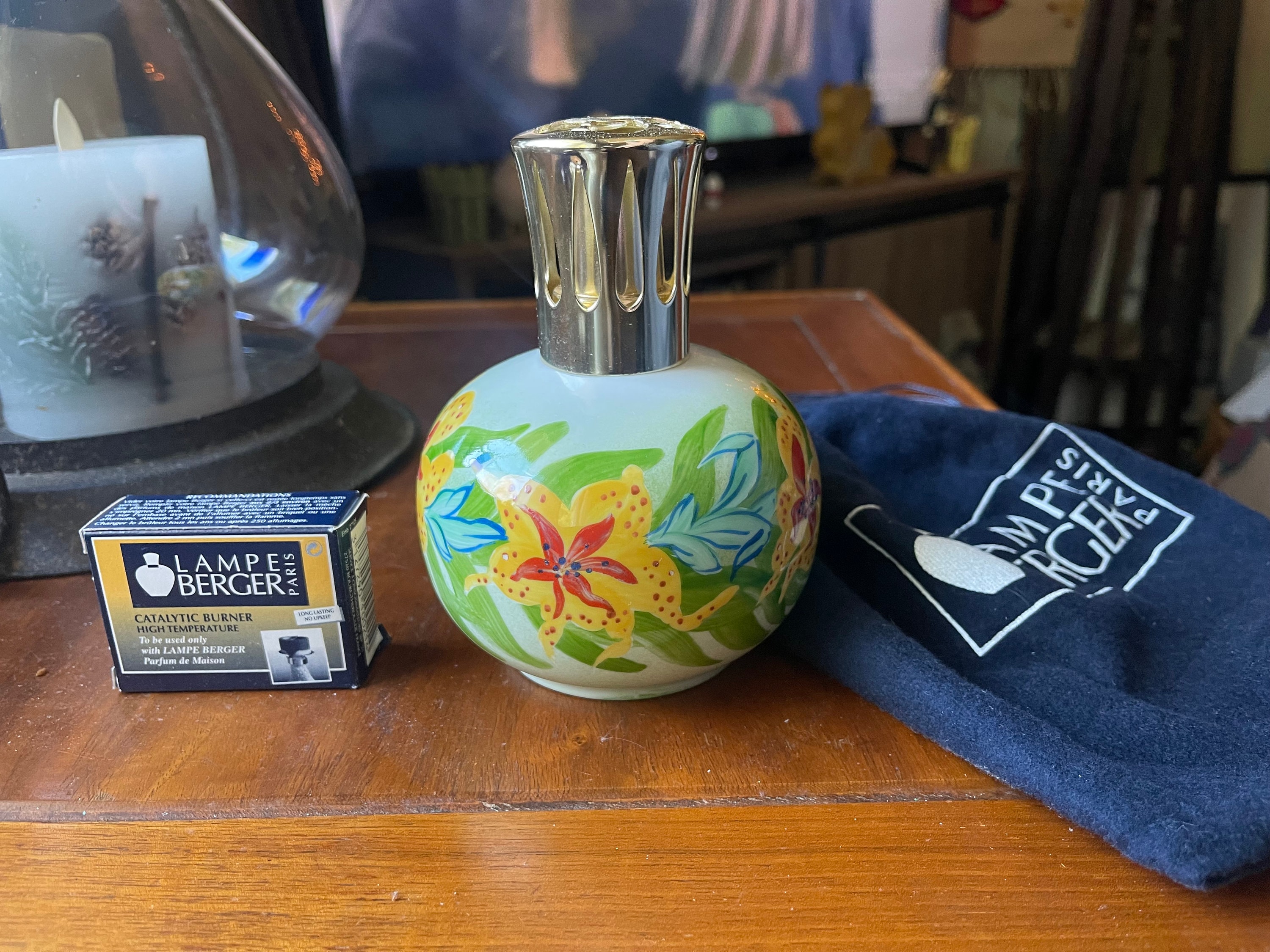 Lampe Berger Paris Artoria Limoges France Tiger Lily Fragrance Oil
