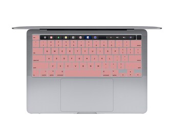 パステルピンクのキーボードステッカー | MacBookキーボード用デカール