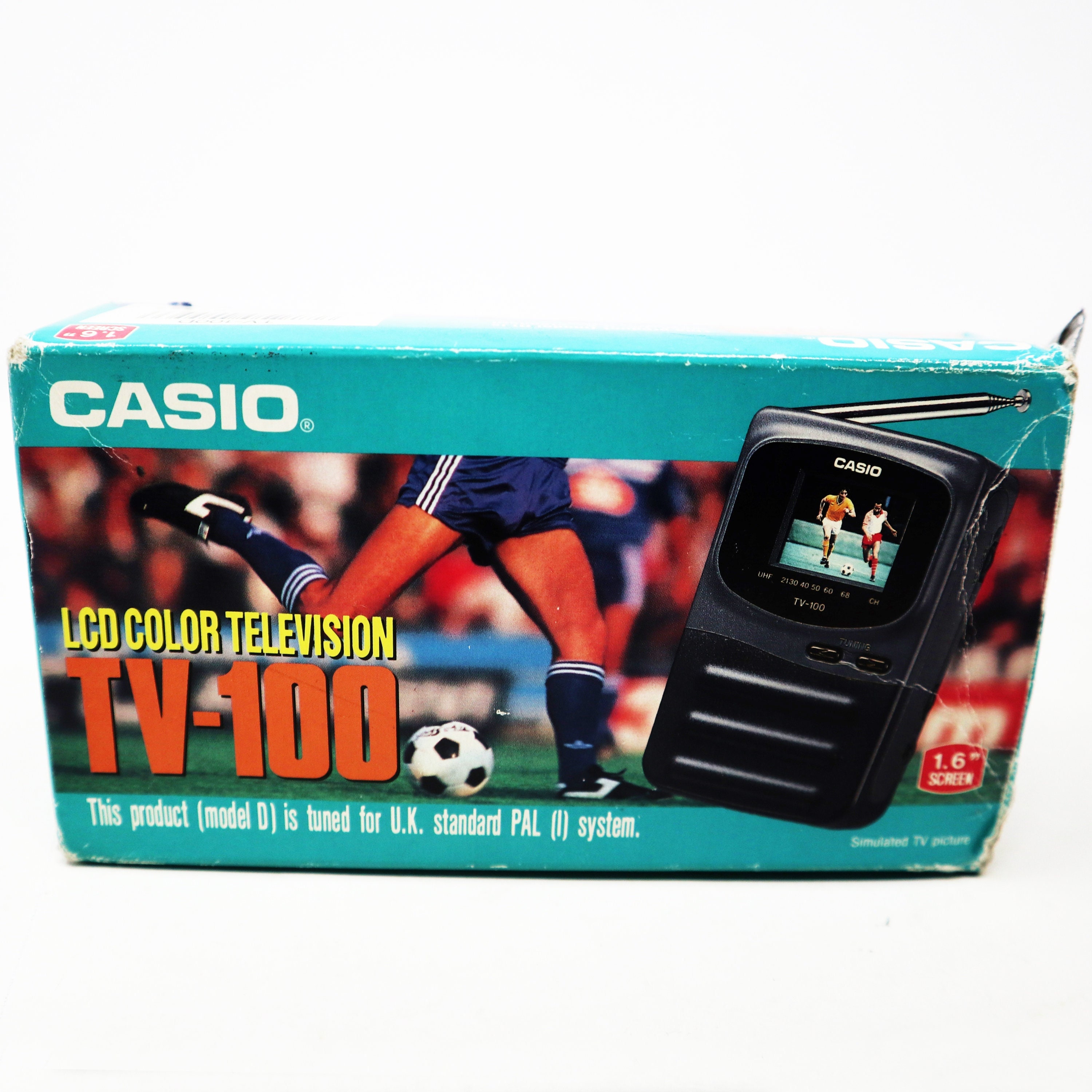 Vintage Casio LCD Color Television TV-100 Pocket Portable Handheld