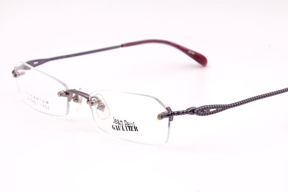 Jean Paul Gaultier 55 0063 Vintage Titanium Eyeglasses Made in