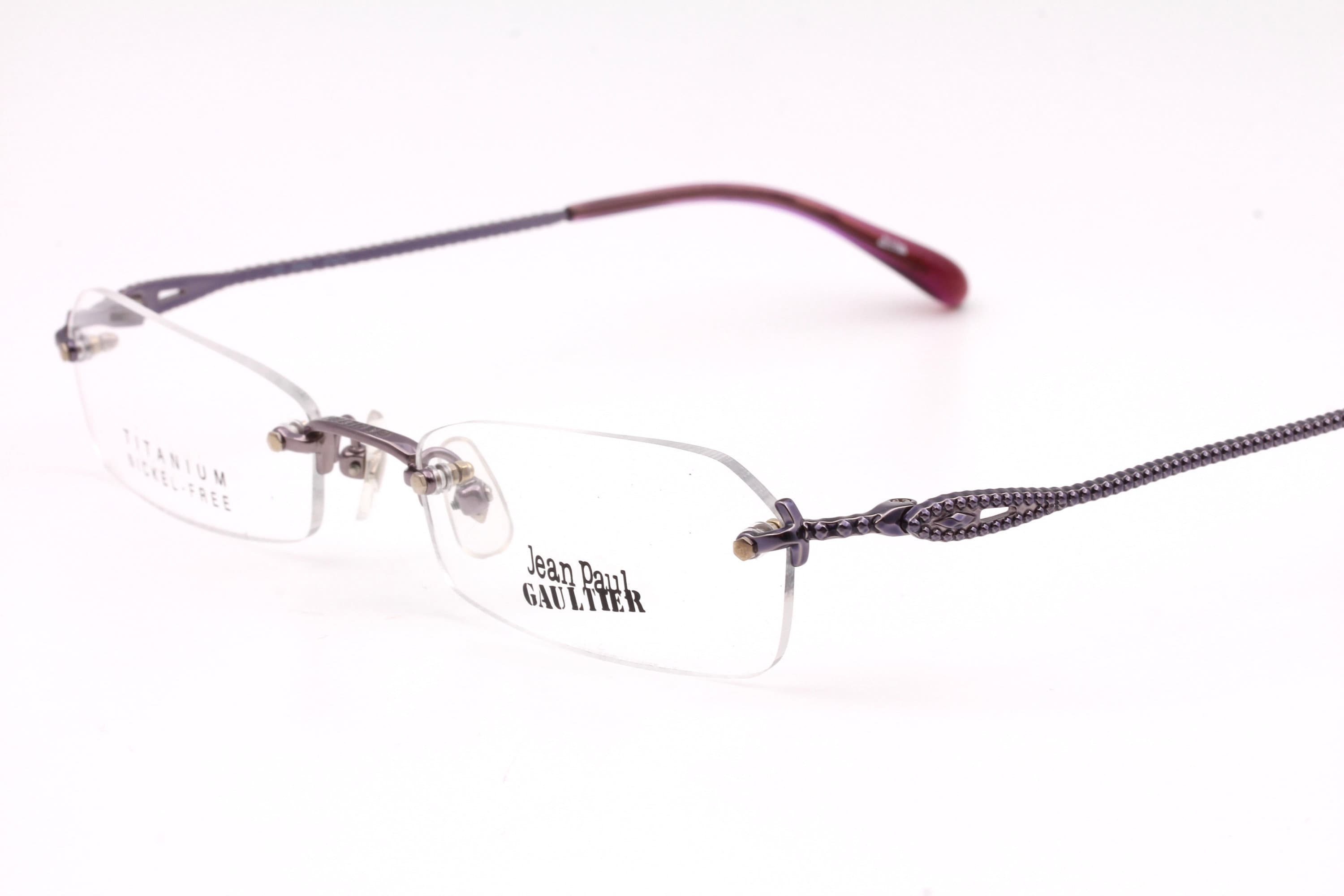 Jean Paul Gaultier 55 0063 Vintage Titanium Eyeglasses Made in