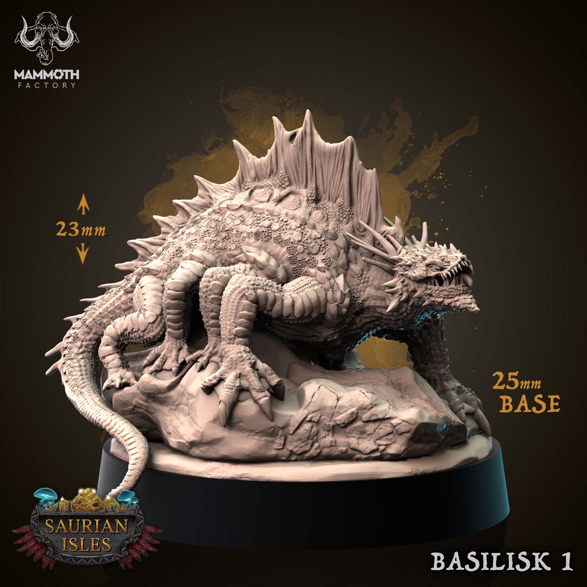 Basilisk 1 • Saurian Isles • by Mammoth Factory | Dungeons and