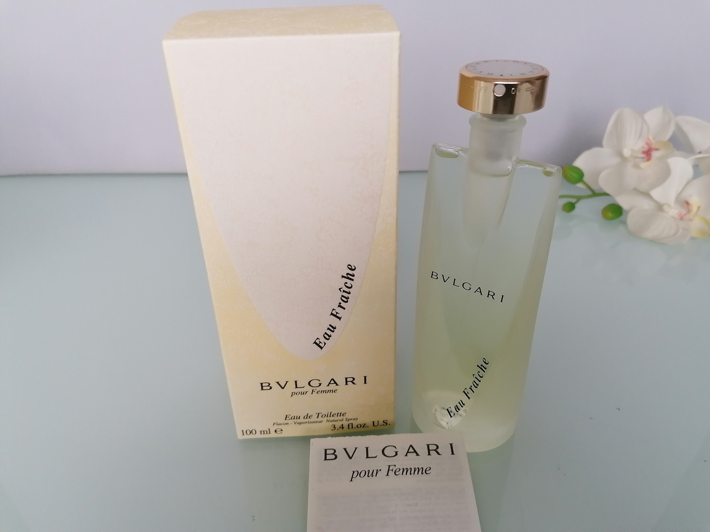 Vintage Bvlgari Eau Fraiche Pour Femme (1997) Eau De Toilette 100