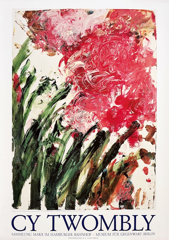 Cy Twombly, Original Museum Exhibition Poster - Etsy