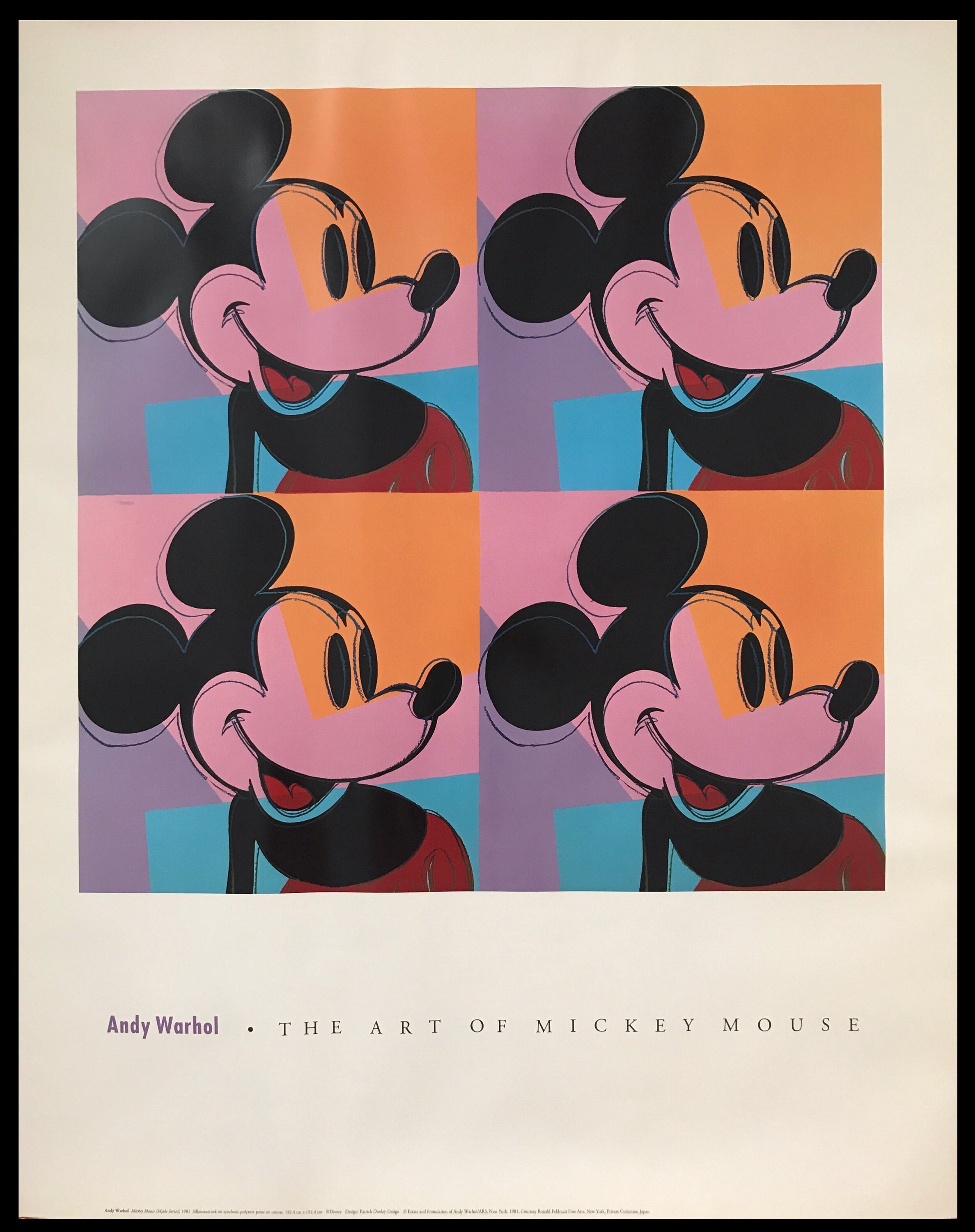Andy Warhol, the Art of Mickey Mouse, Original Vintage Poster