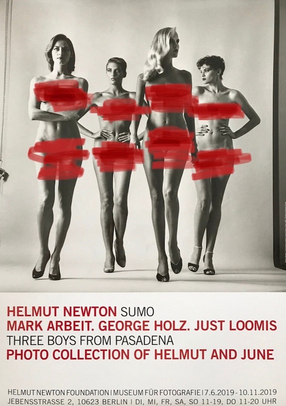 ヘルムート・ニュートン『相撲』 オリジナル展覧会博物館ポスター