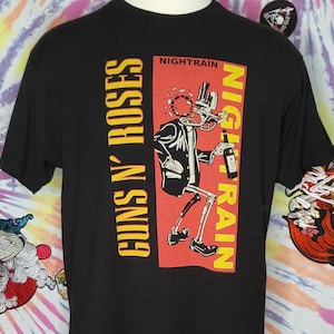 AUTHENTIC Guns N Roses GNR Nightrain 2016 Official Fan Club XL T