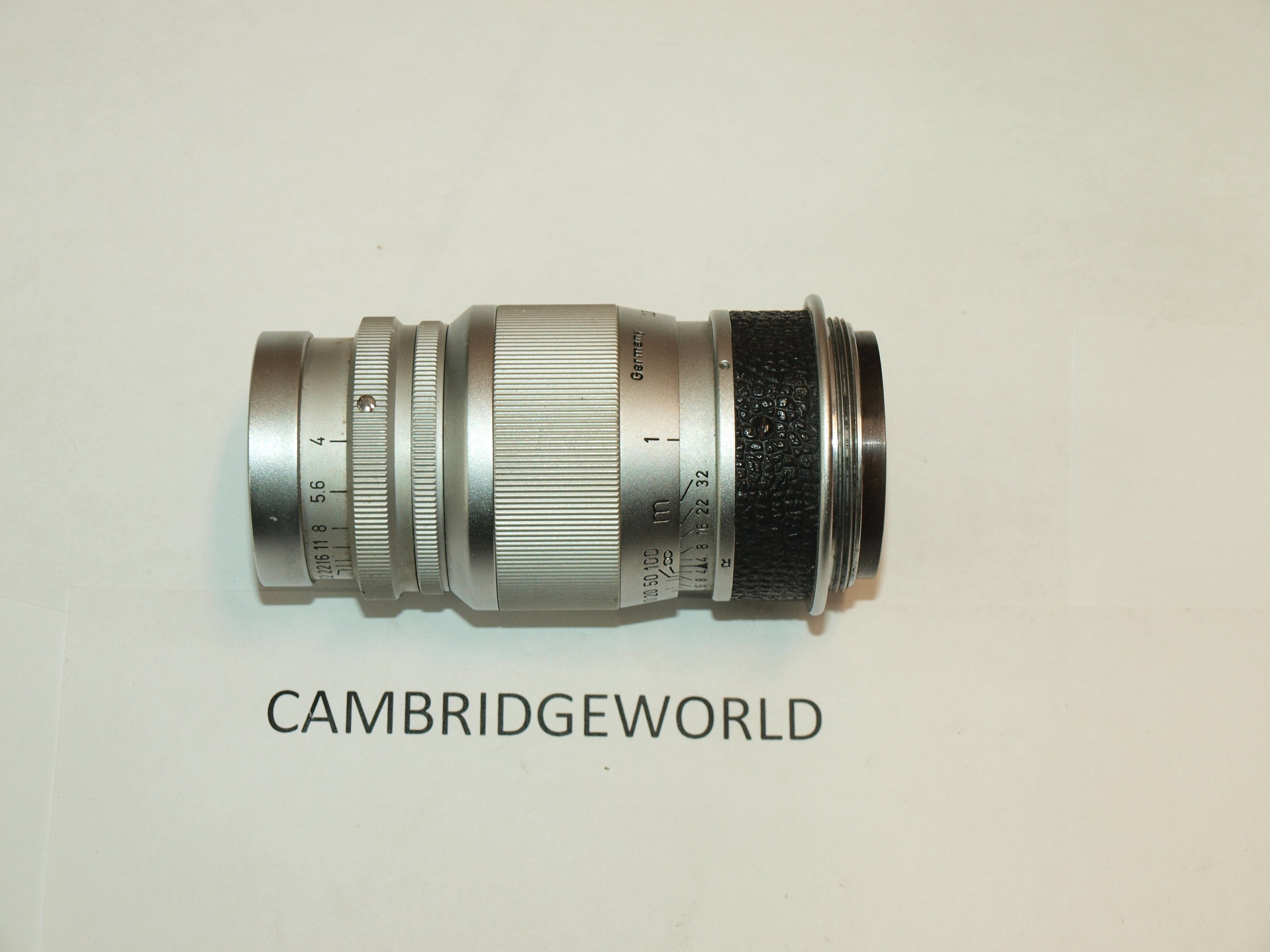 9cm 90mm F4.0 Chrome Leitz Leica Wezlar Elmar Lens in M39 Screw