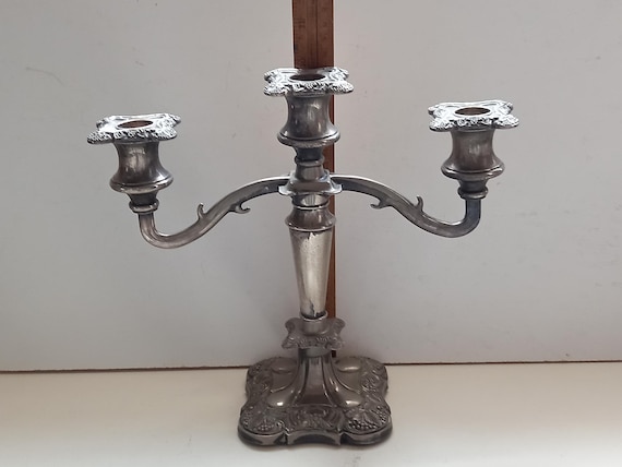 ヴィンテージ lanthe of england シルバーメッキ キャンド燭台 英国