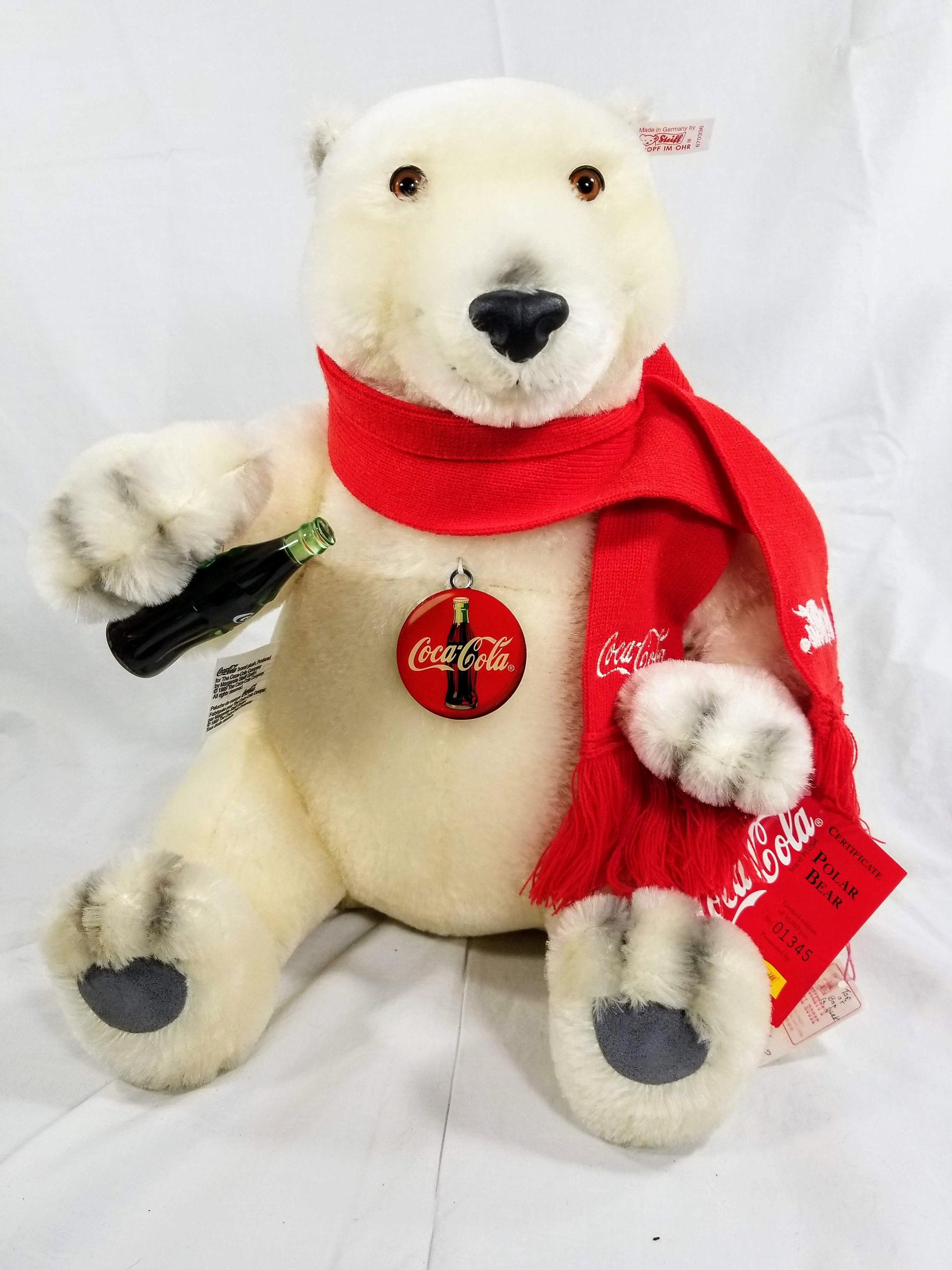 STEIFF - Limited Edition 1999 Coca-cola Polar Teddy Bear - Etsy