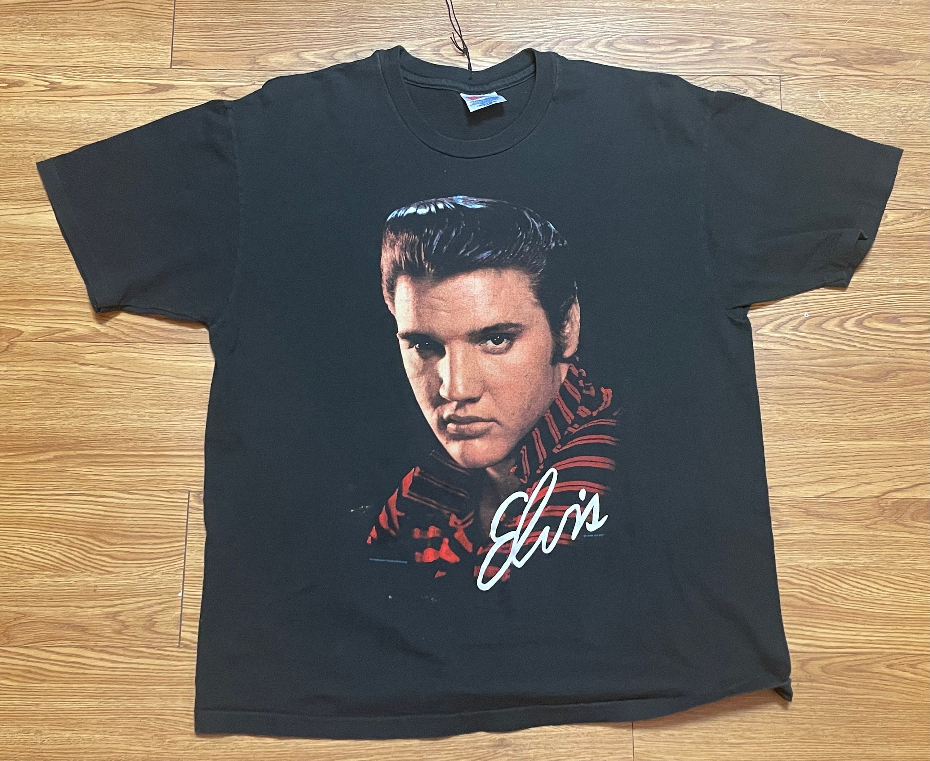 1990 Original Vintage Elvis Licensed T-shirt Sz L - Xl Made in USA