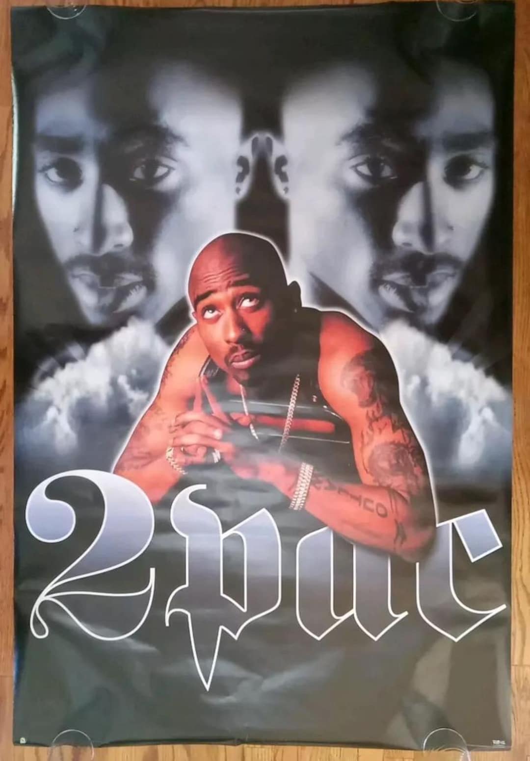 2 PAC Shakur Vintage Xtra Large Subway Size Poster West Coast Hip