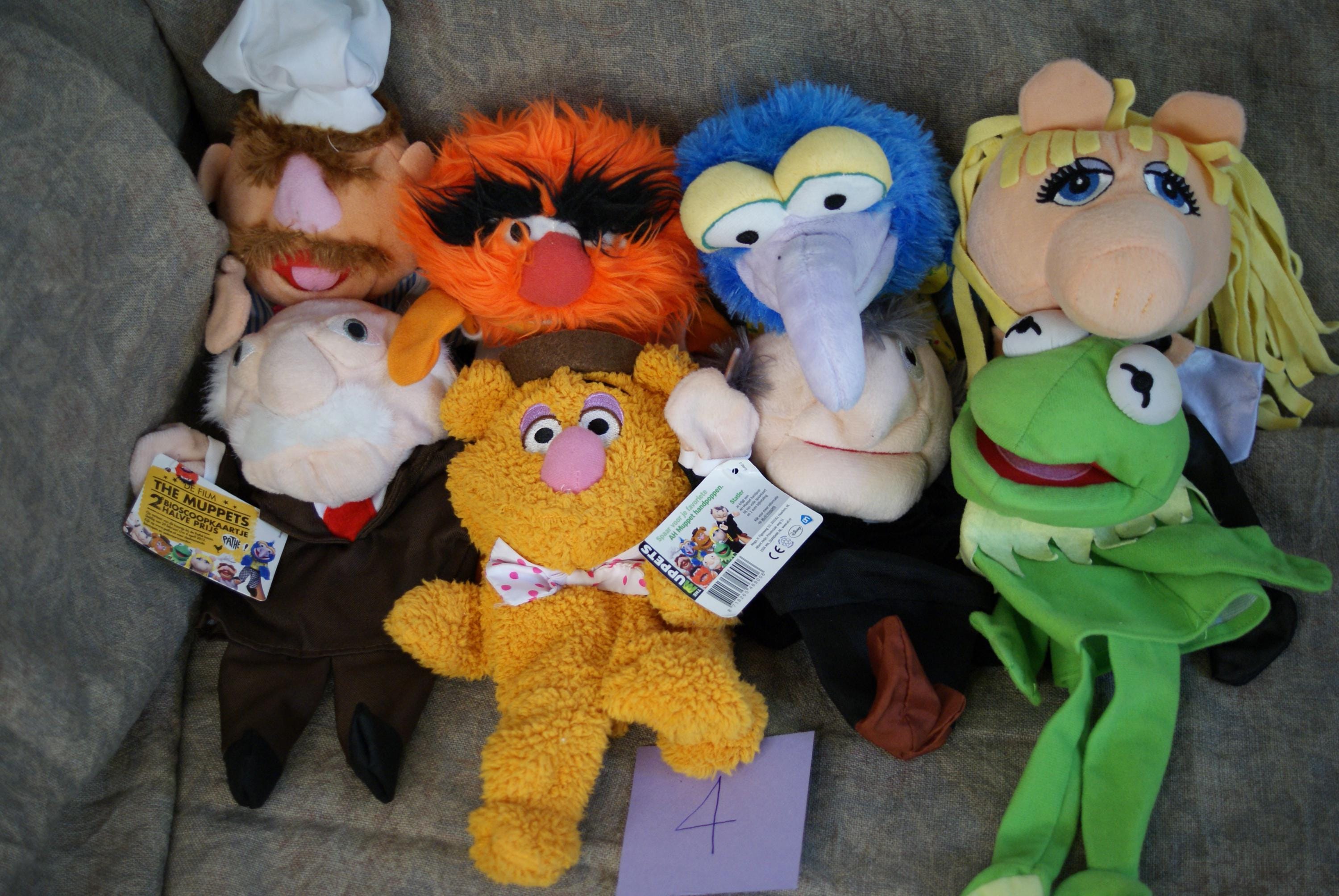 Muppets Hand Puppets 8 Figures Plush Jim Henson Disney Kermit Miss