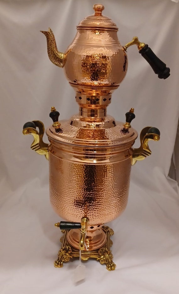 手作りの銅トルコサモワール、セマヴェール、銅セマヴェール、銅