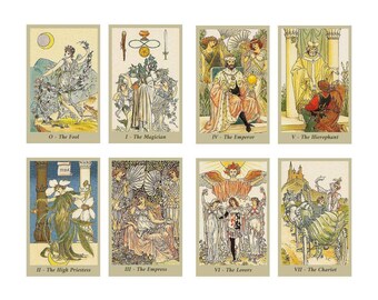 ピンナップガールのタロットデッキ。エロティックなヴィンテージアート