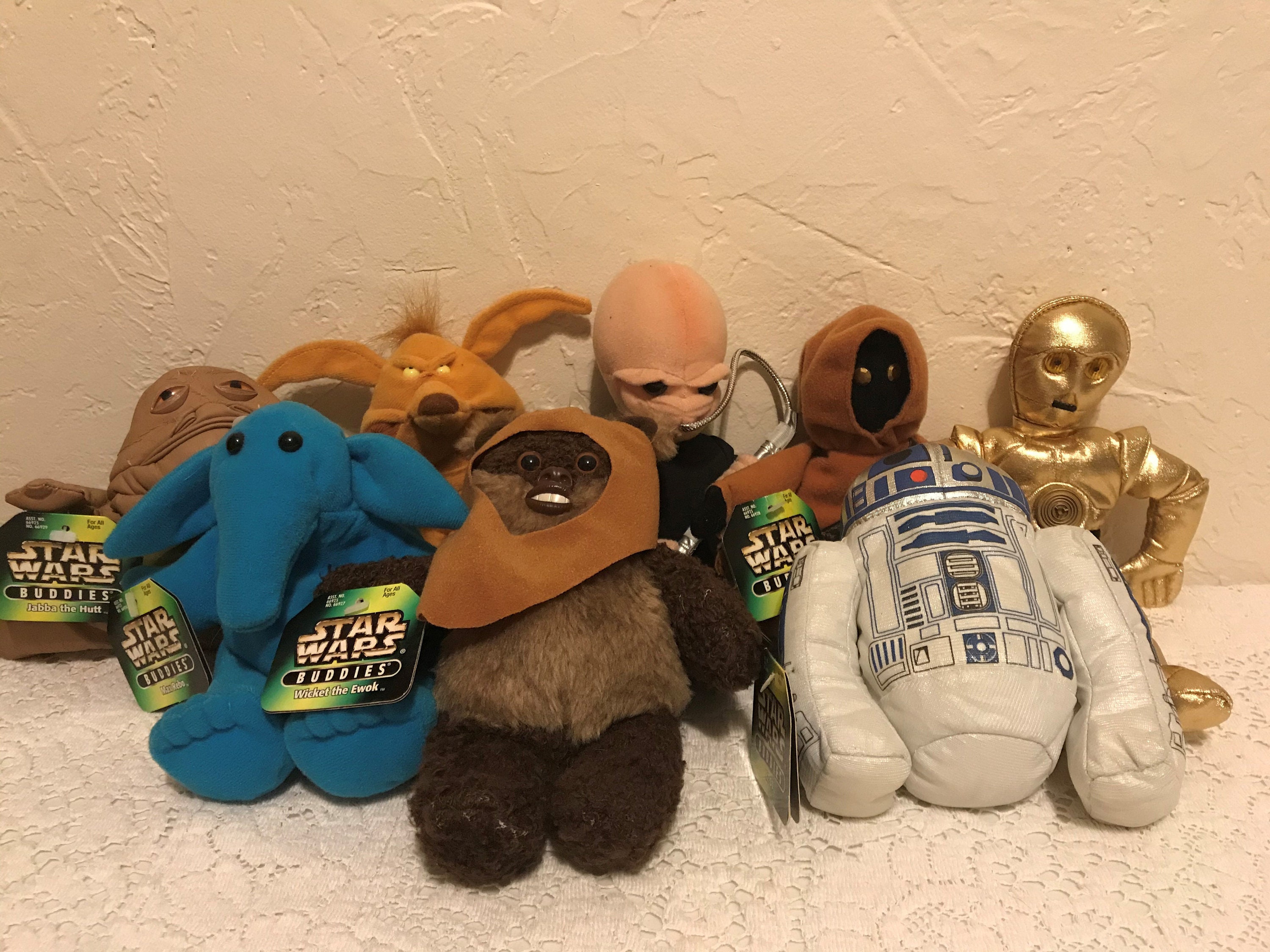 1997 Vintage Star Wars Buddies - Beanie Babies - Wicket the Ewok