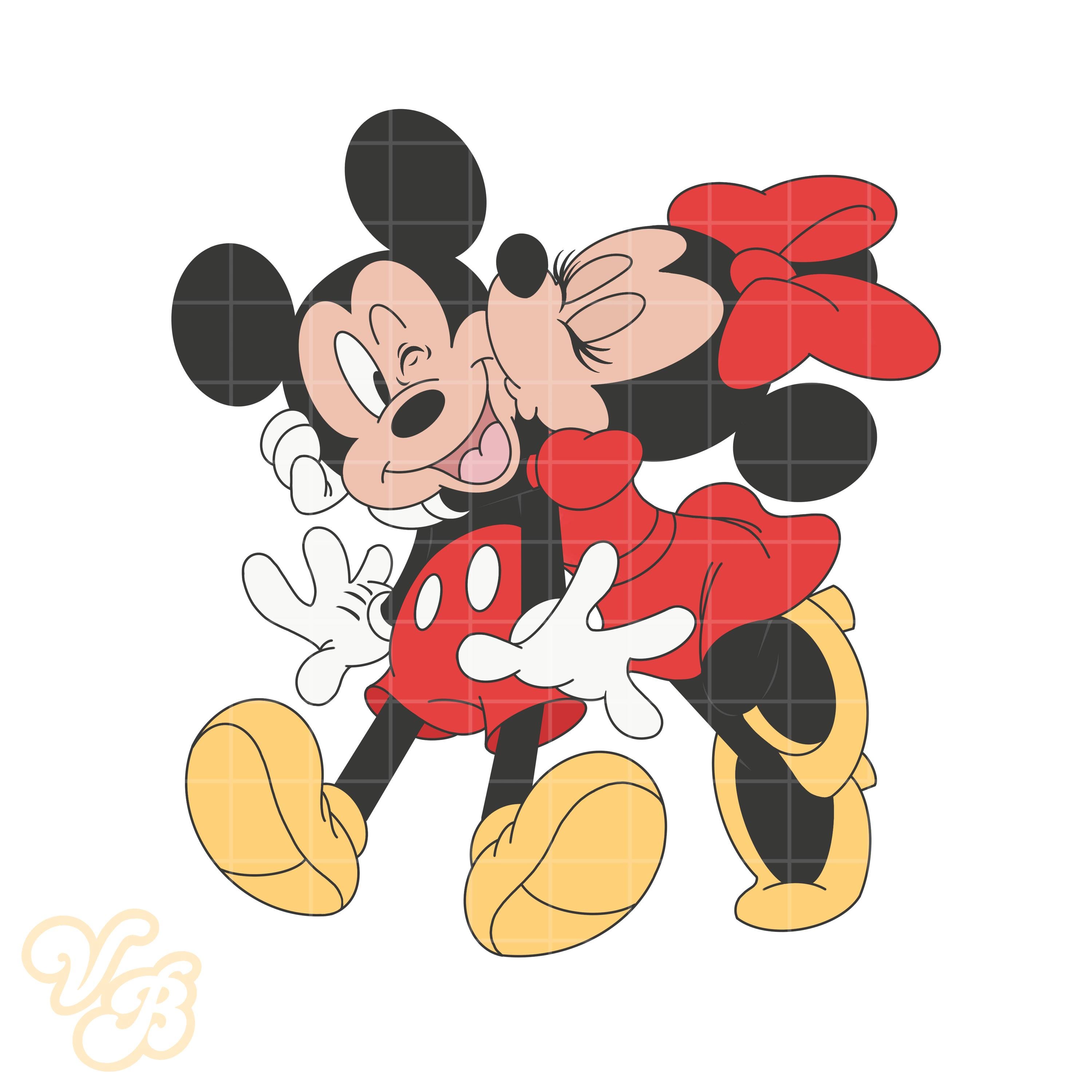 ミッキーとミニーのバレンタインデー PNG、ディズニー、バラ、愛