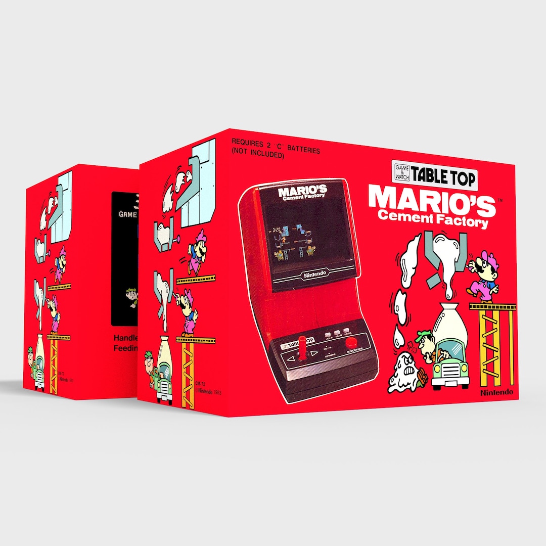 マリオのセメントファクトリー テーブルトップ - 復刻版ボックス