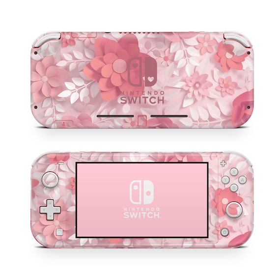 Nintendo Switch Lite Skin Wrap Premium Vinyl Cover Floral 3D