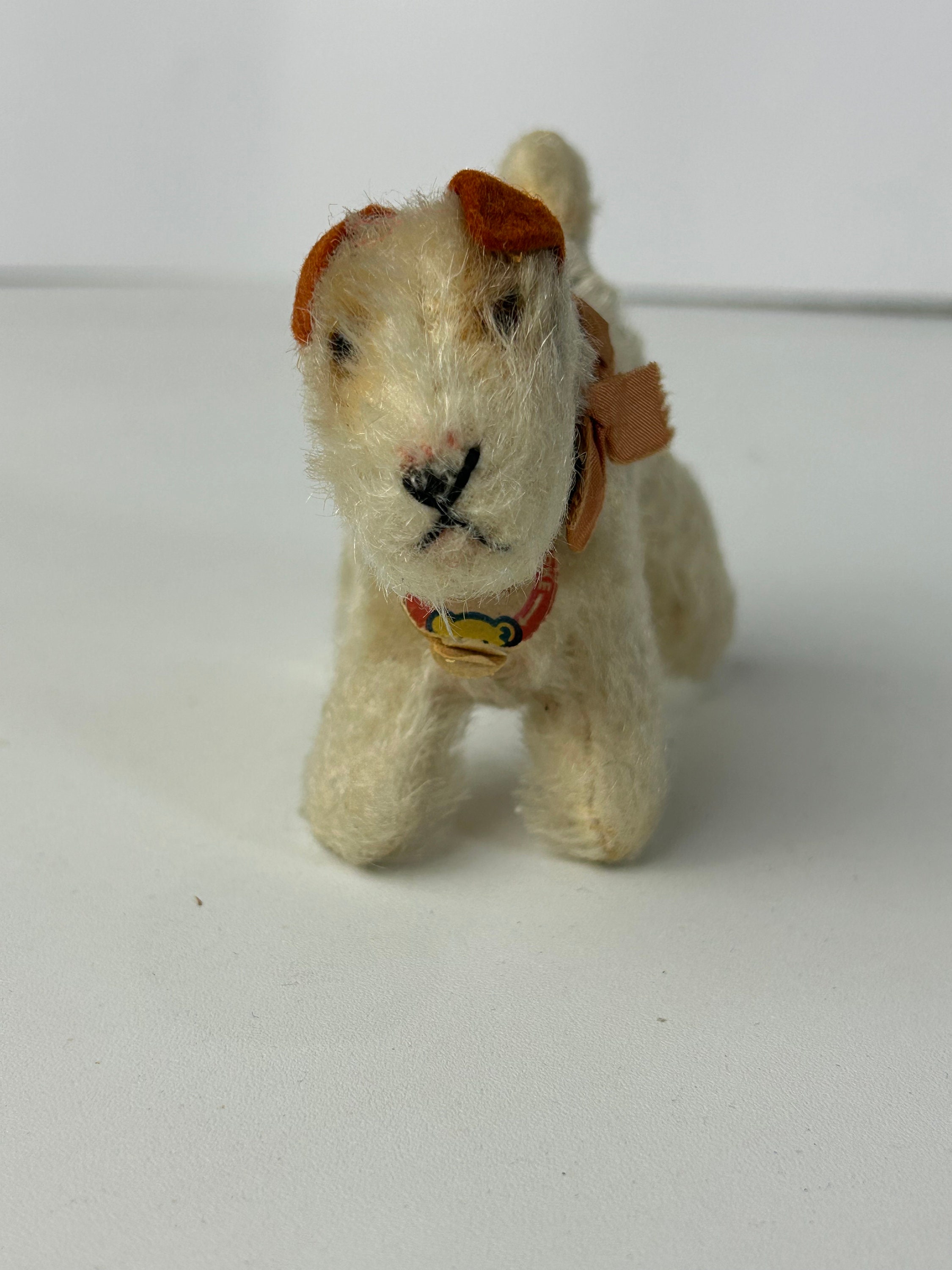 Vintage Steiff 'foxy' Spotted White Fox Terrier Dog 1950s - Etsy