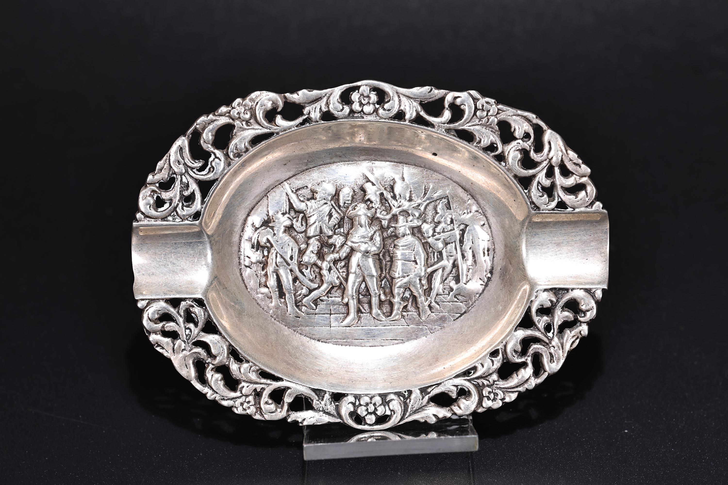 ヴィンテージ オランダ製 スターリングシルバー 灰皿 皿 ボウル