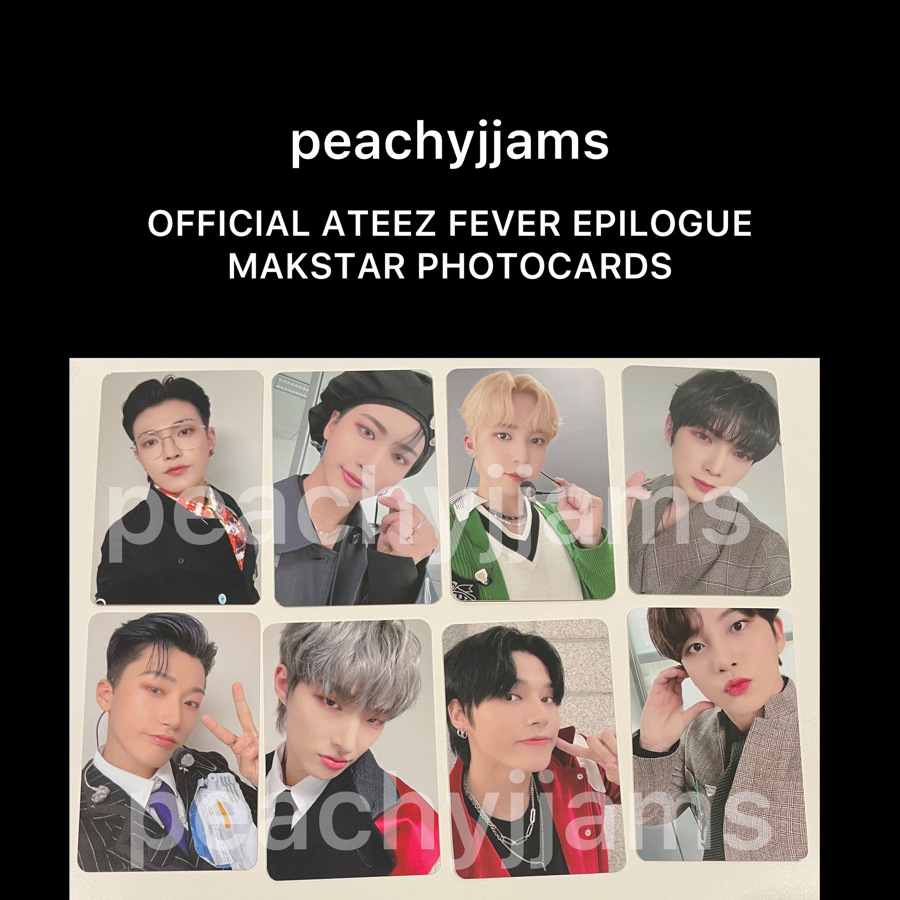 Official ATEEZ Fever Epilogue MAKESTAR Photocards Pcs Hongjoong