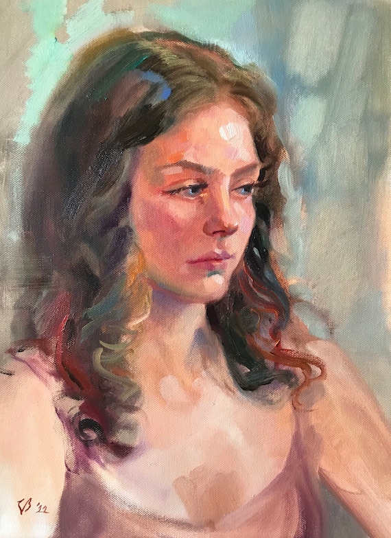 抽象的な女性の油彩画 抽象的な女性像 油彩画 - メルカリ