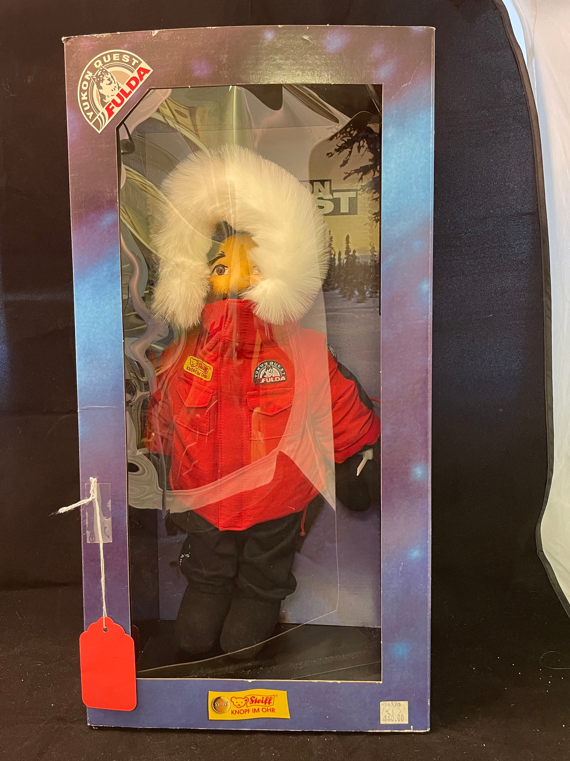 Steiff Fulda Yukon Quest Full Set Musher, Sled, Dogs, Polar Bear