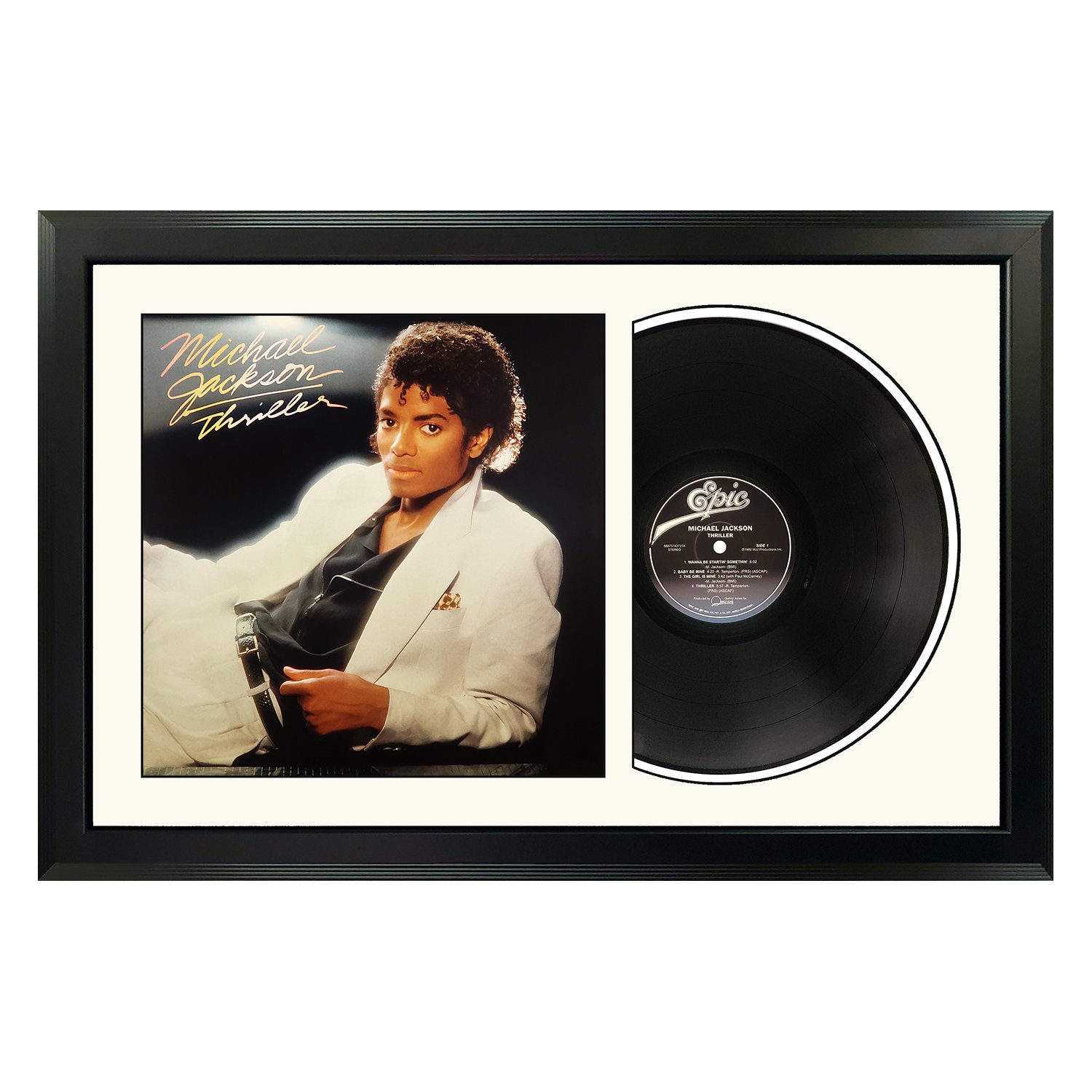 Michael Jackson - Thriller - Framed Vinyl Record - Etsy