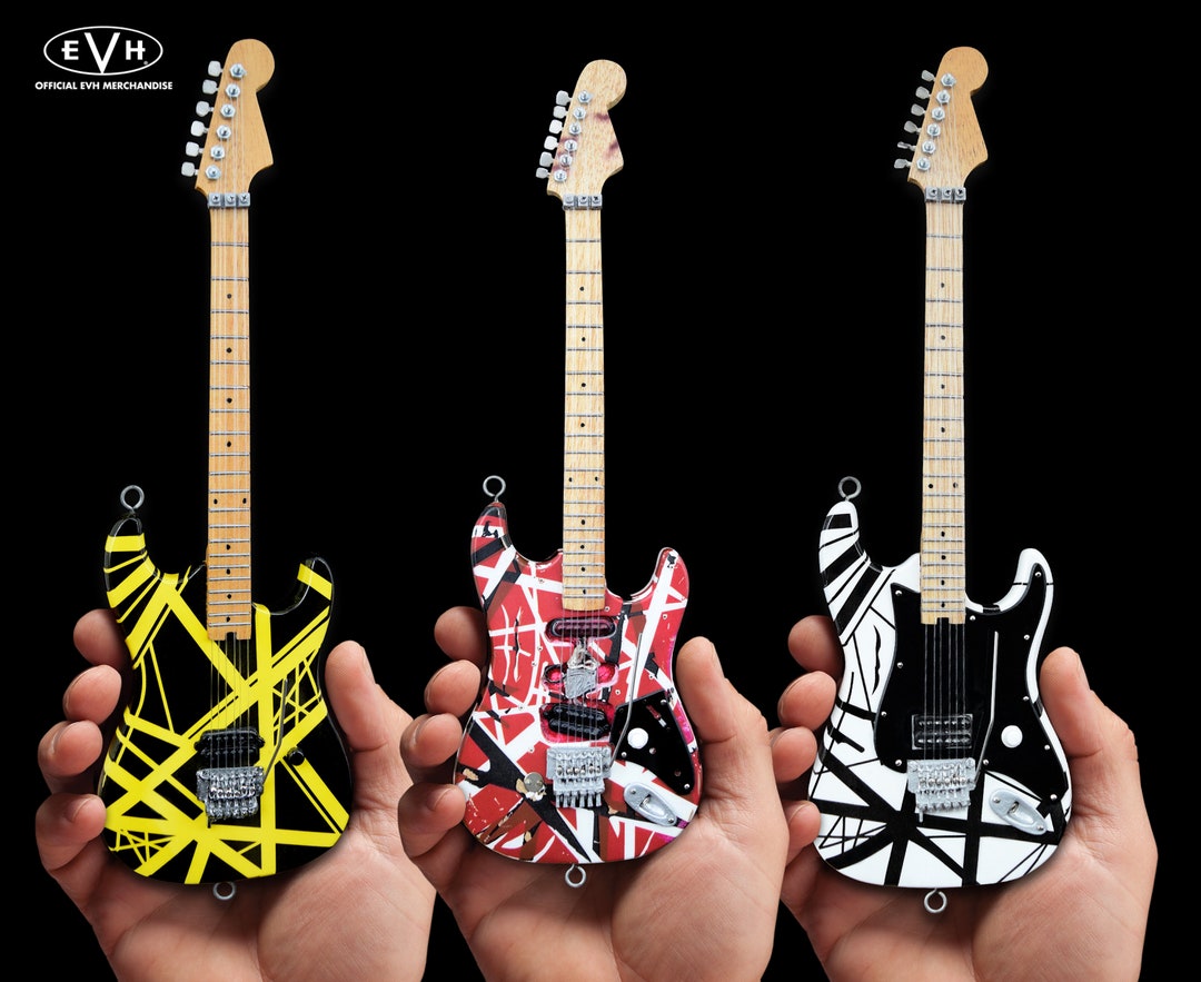 Eddie Van Halen **set of 3** Mini Guitar Model Replica - Official