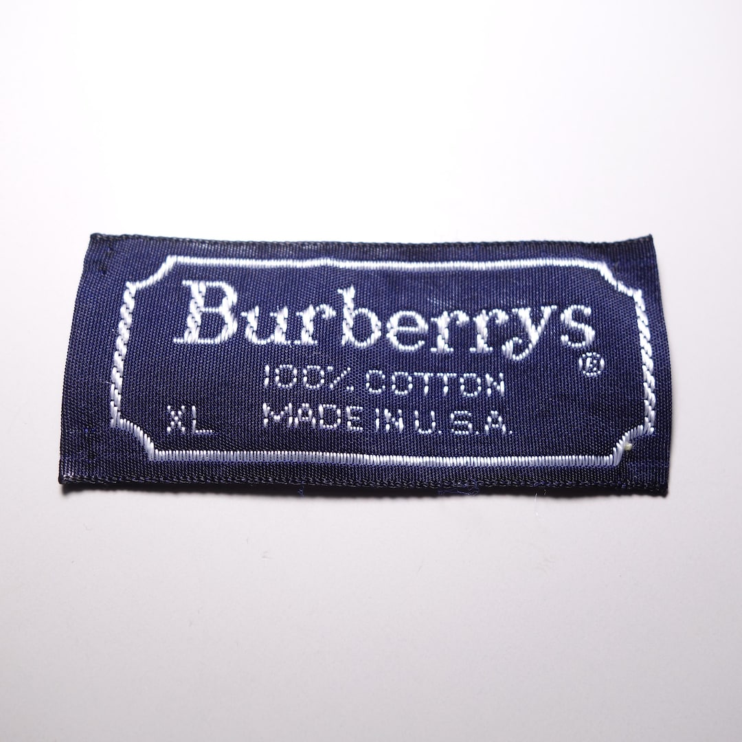 Vintage Burberrys Replacement Blue Embroidered Label Tag - Etsy Canada