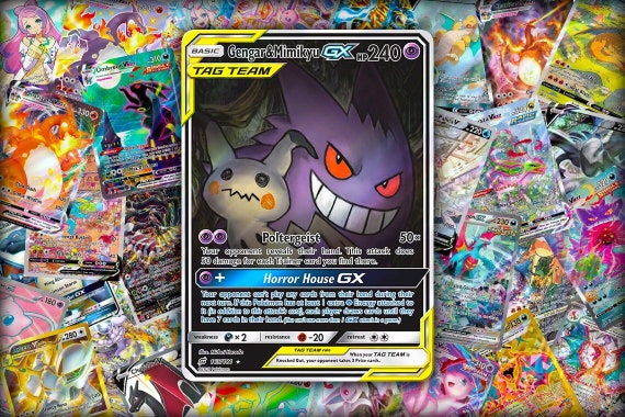 Gengar & Mimikyu-gx · Team up (TEU) #165 Proxy Card - Etsy