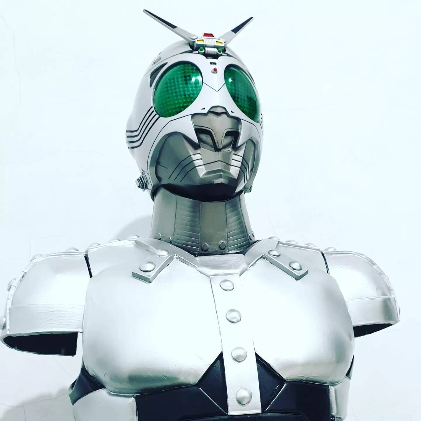 仮面ライダーBLACK RX特撮シリーズのシャドームーン樹脂ヘルメット