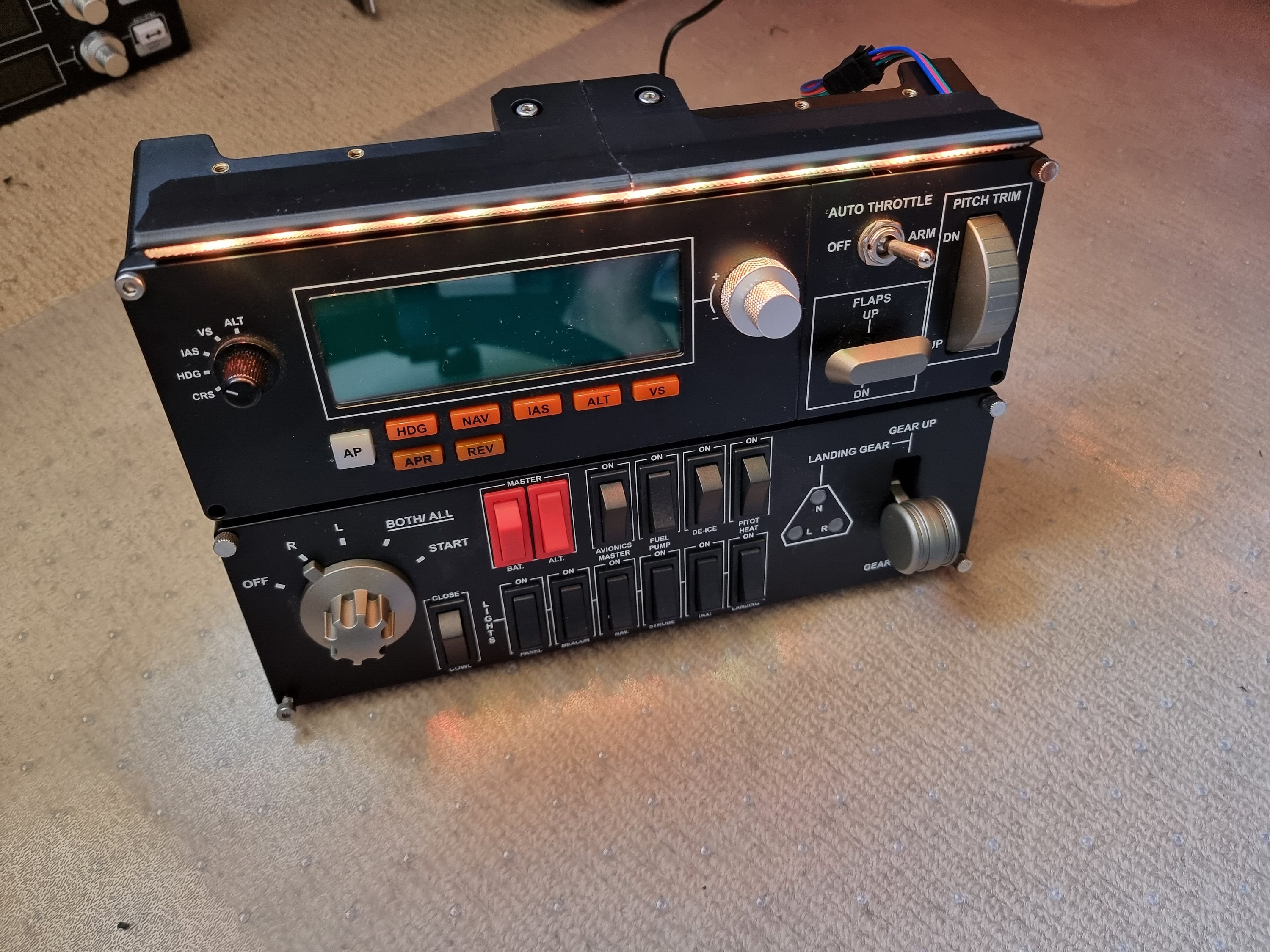 Panel LED Illumination for Logitech Saitek Switch, Autopilot and