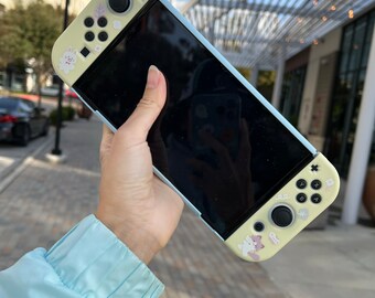 Starry Forest Cat Panda Cute Nintendo Switch Oled Case With Game