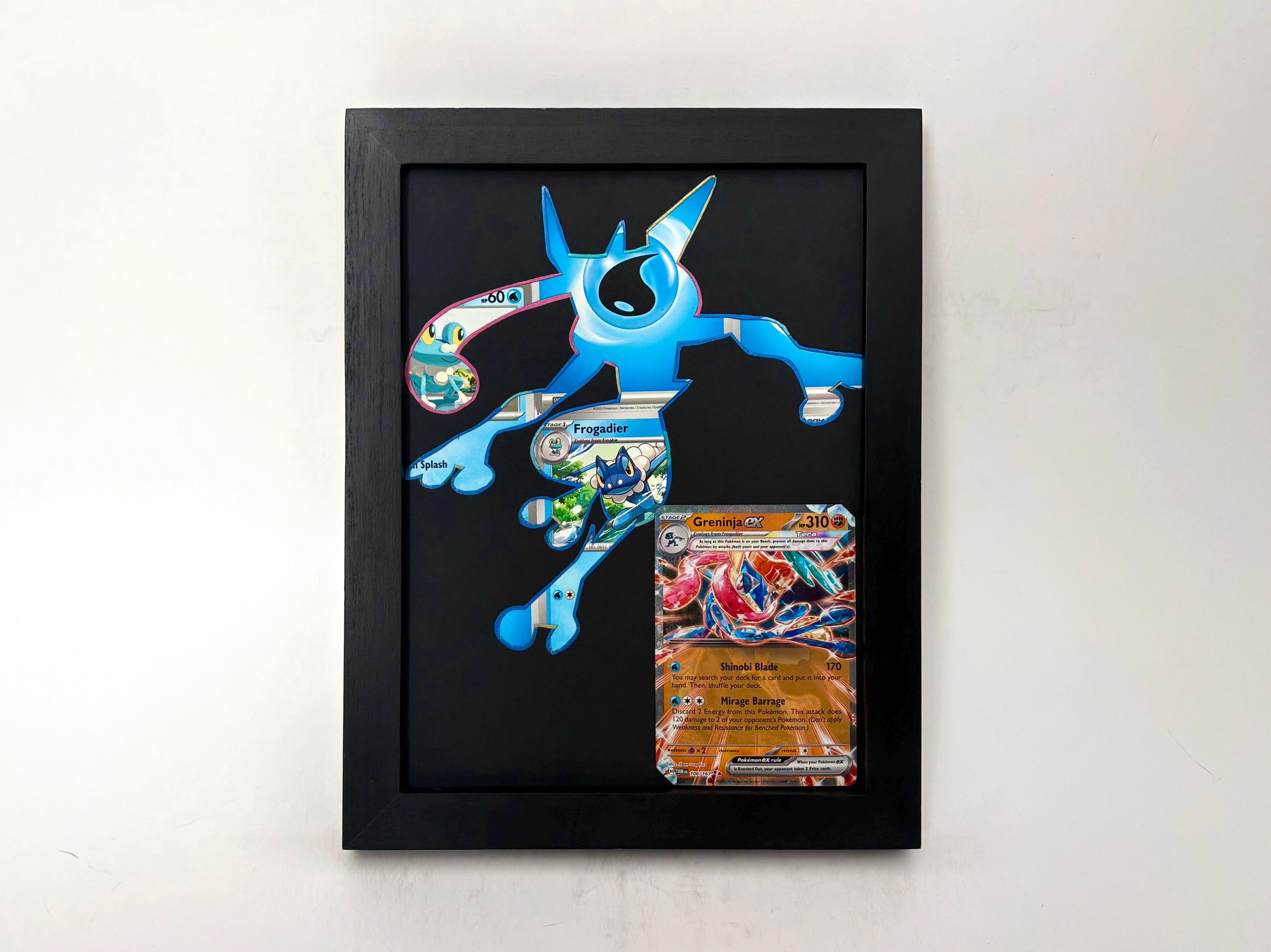 Greninja Pokémon Card Frame - Greninja Art - Greninja Silhouette
