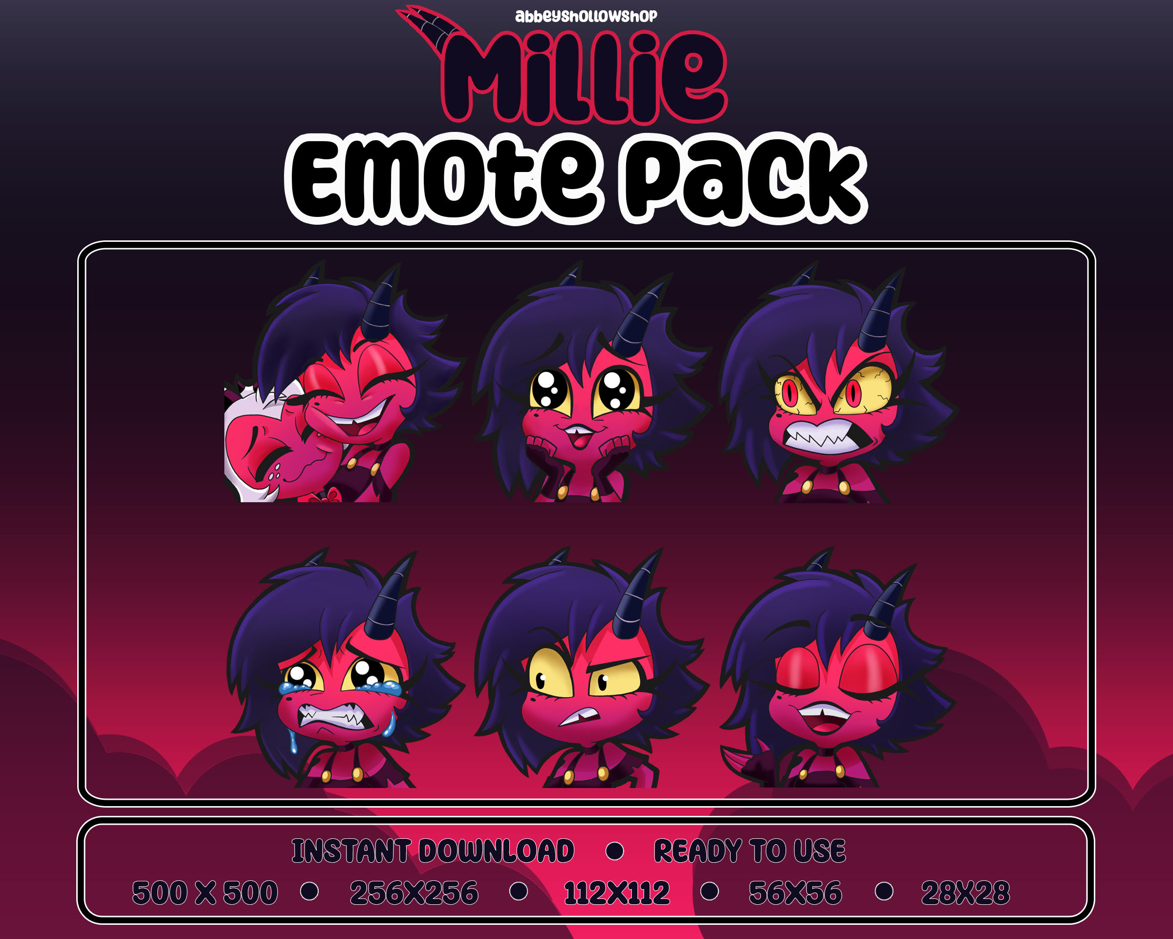 ヘルヴァボス ジャンボ エナメルピンIMP ブリッツ ルーナ モクシー