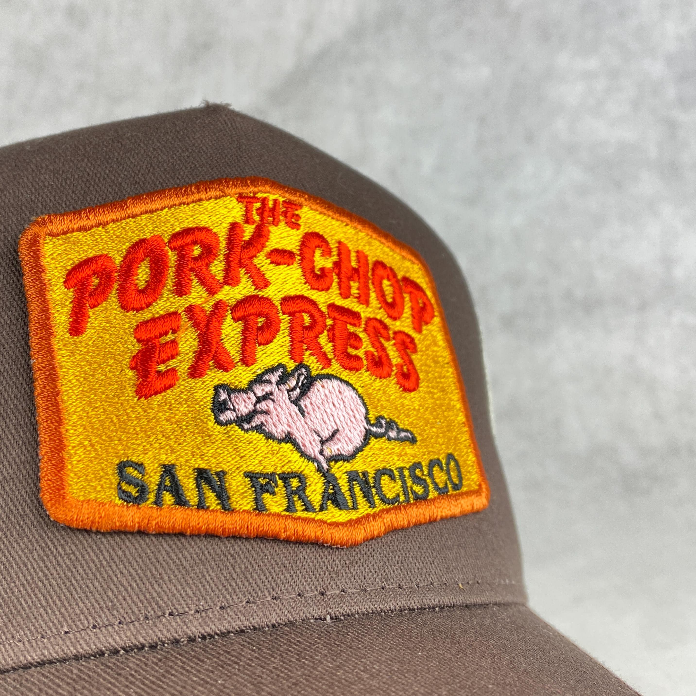 Pork Chop Express Hat: Embroidered Retro Trucker Cap - Inspired by