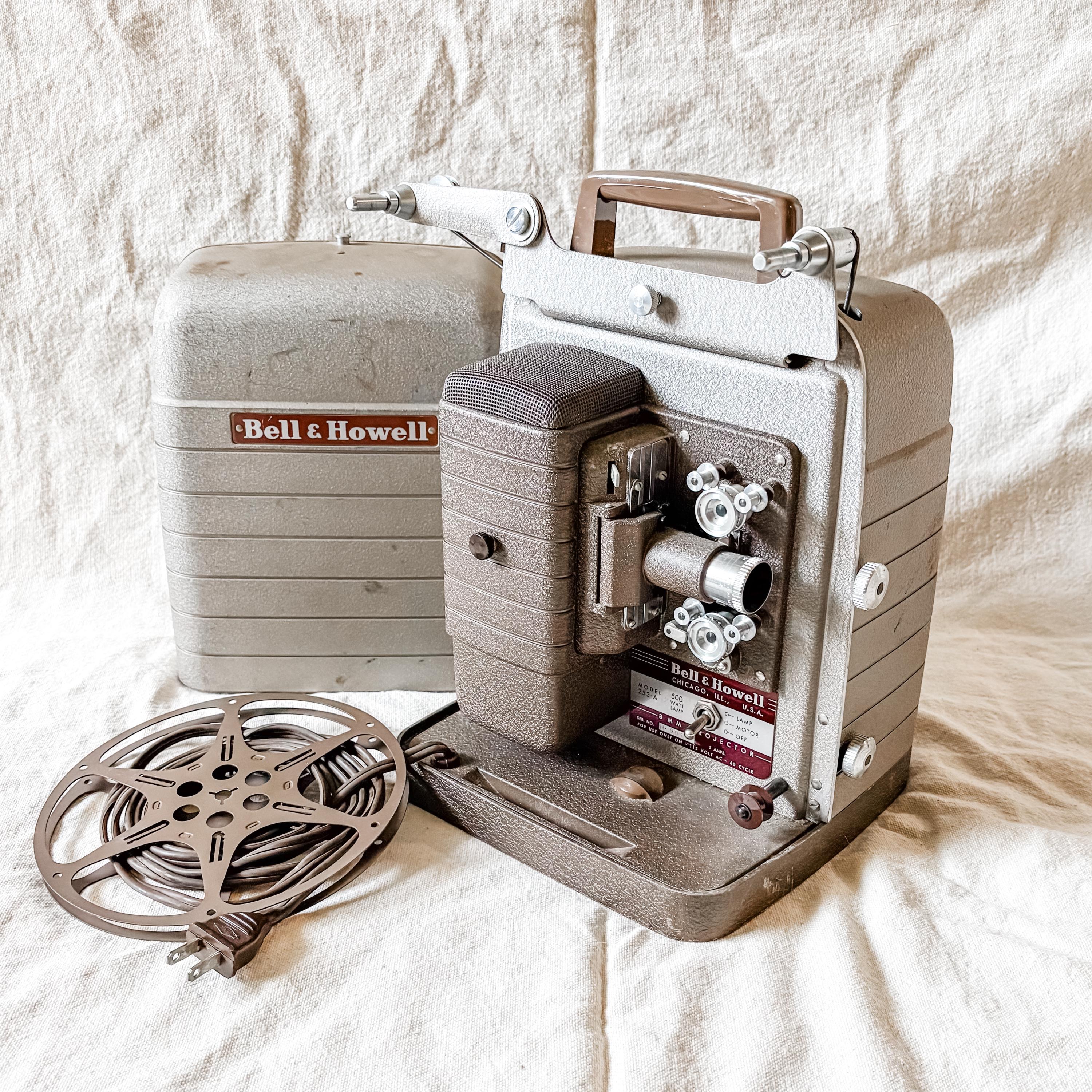 1950s Bell & Howell 8mm Film Projector: Working Monterey Model 253
