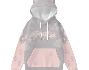 Wolf Chan Cat Ear Hoodie: Kpop Stray Kids SKZOO Sweatshirt Best
