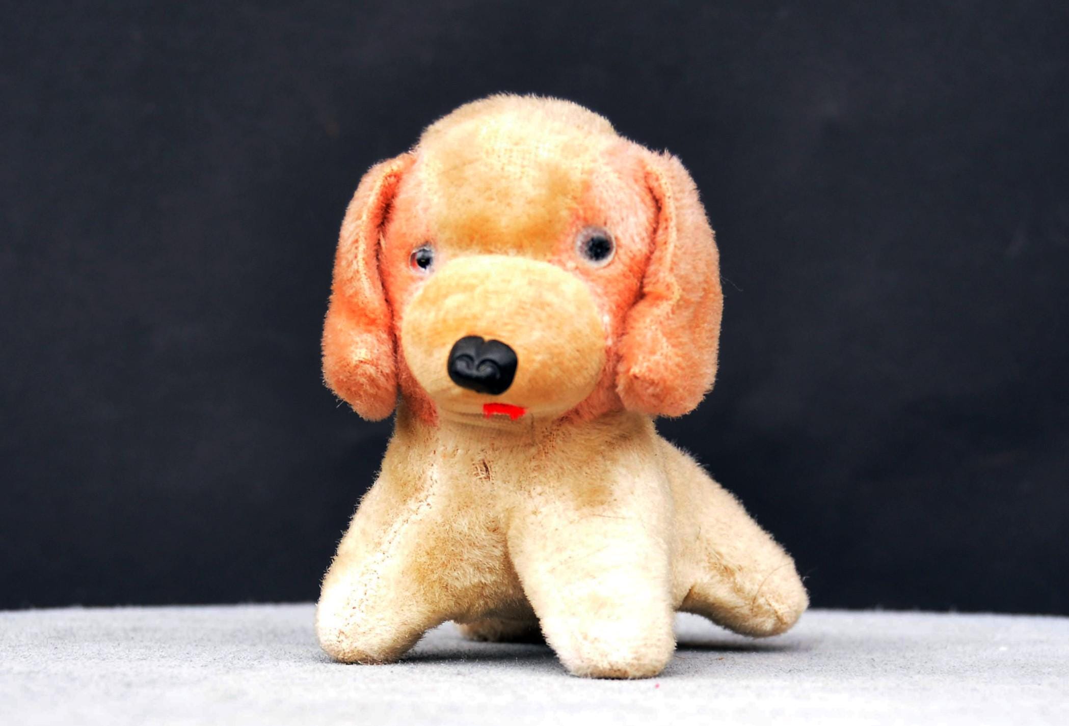 Vintage Plush Puppy Stuffed Animal: 1960s Straw-filled Toy - Etsy