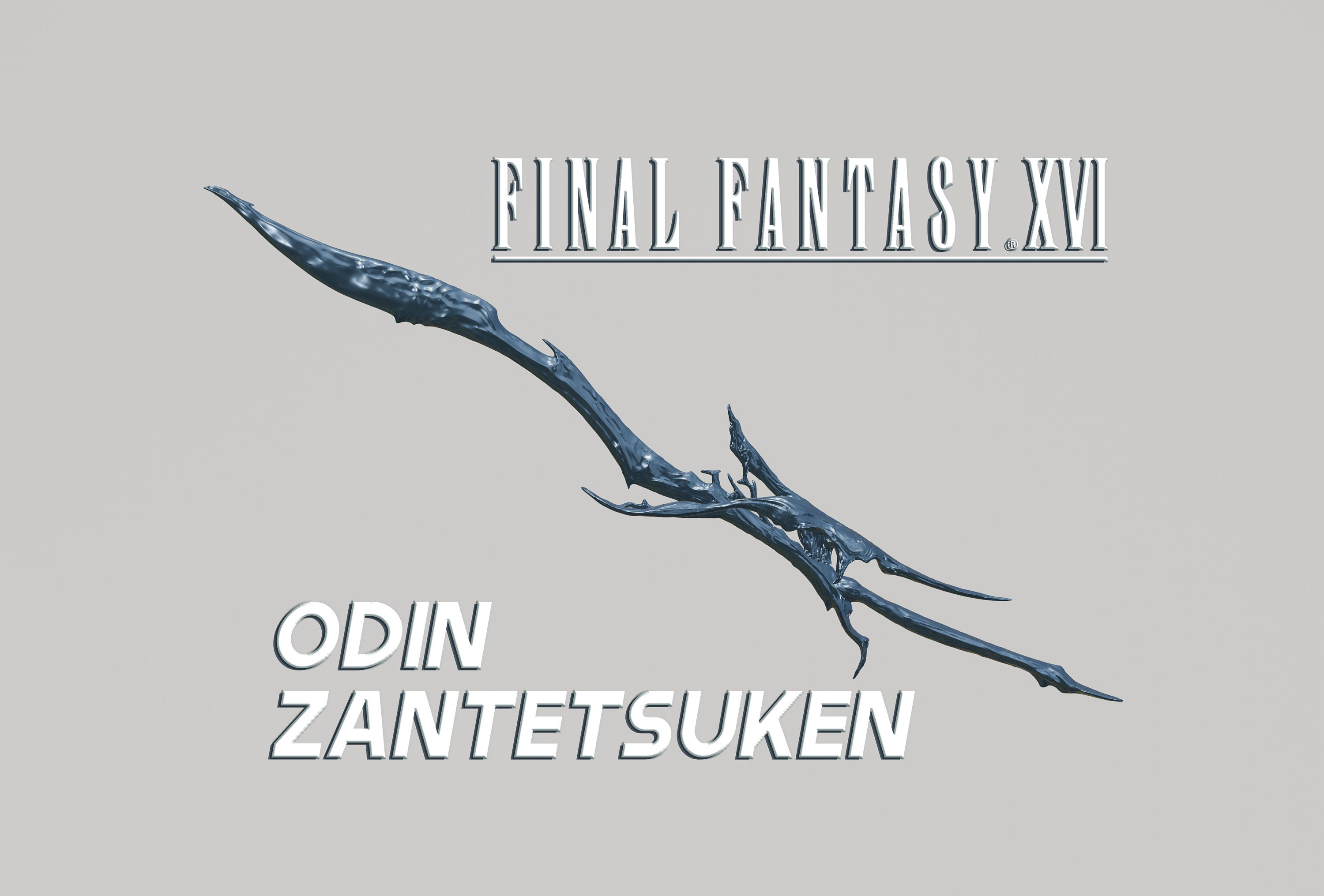Final Fantasy XVI | Odin's Zantetsuken Sword | Files for 3D