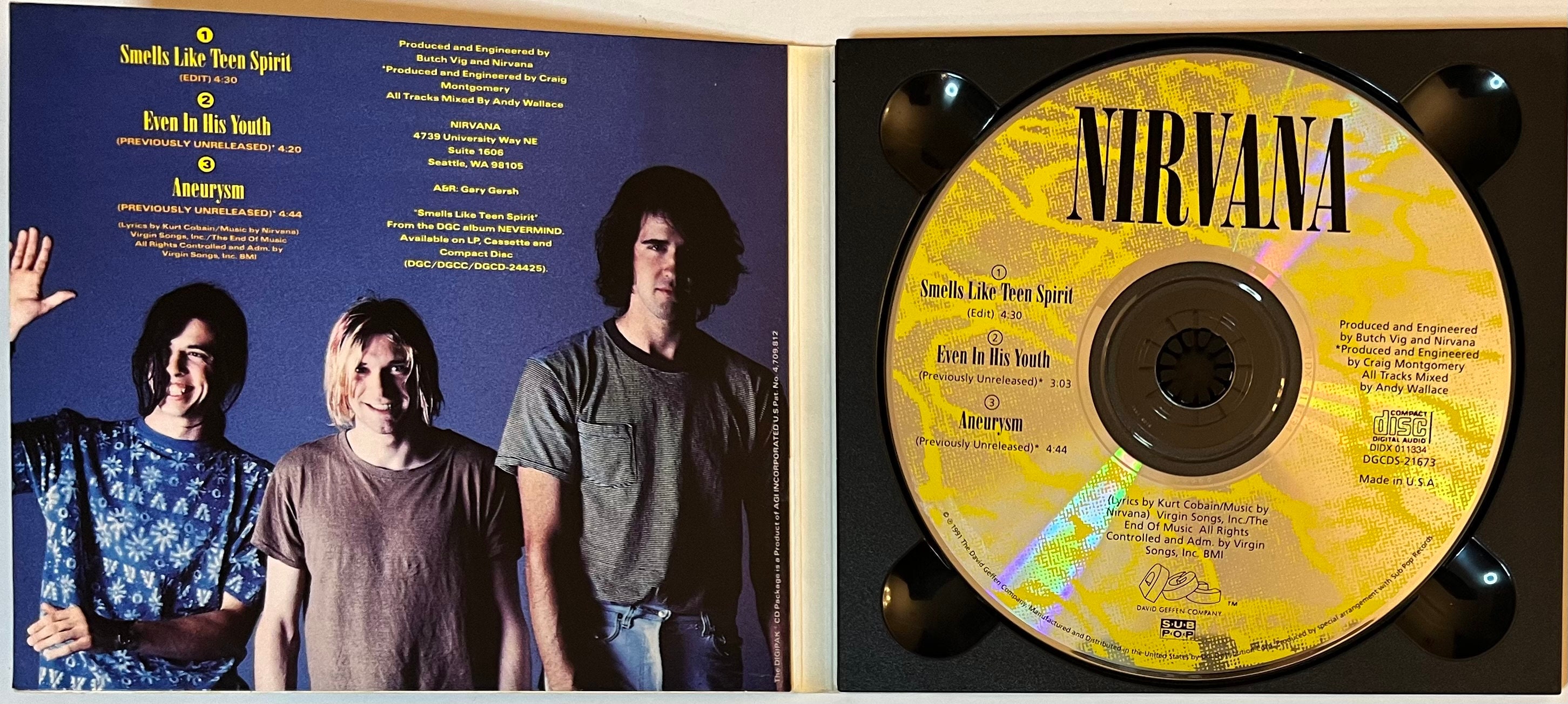 Nirvana – Smells Like Teen Spirit (CD Single) - Etsy 日本