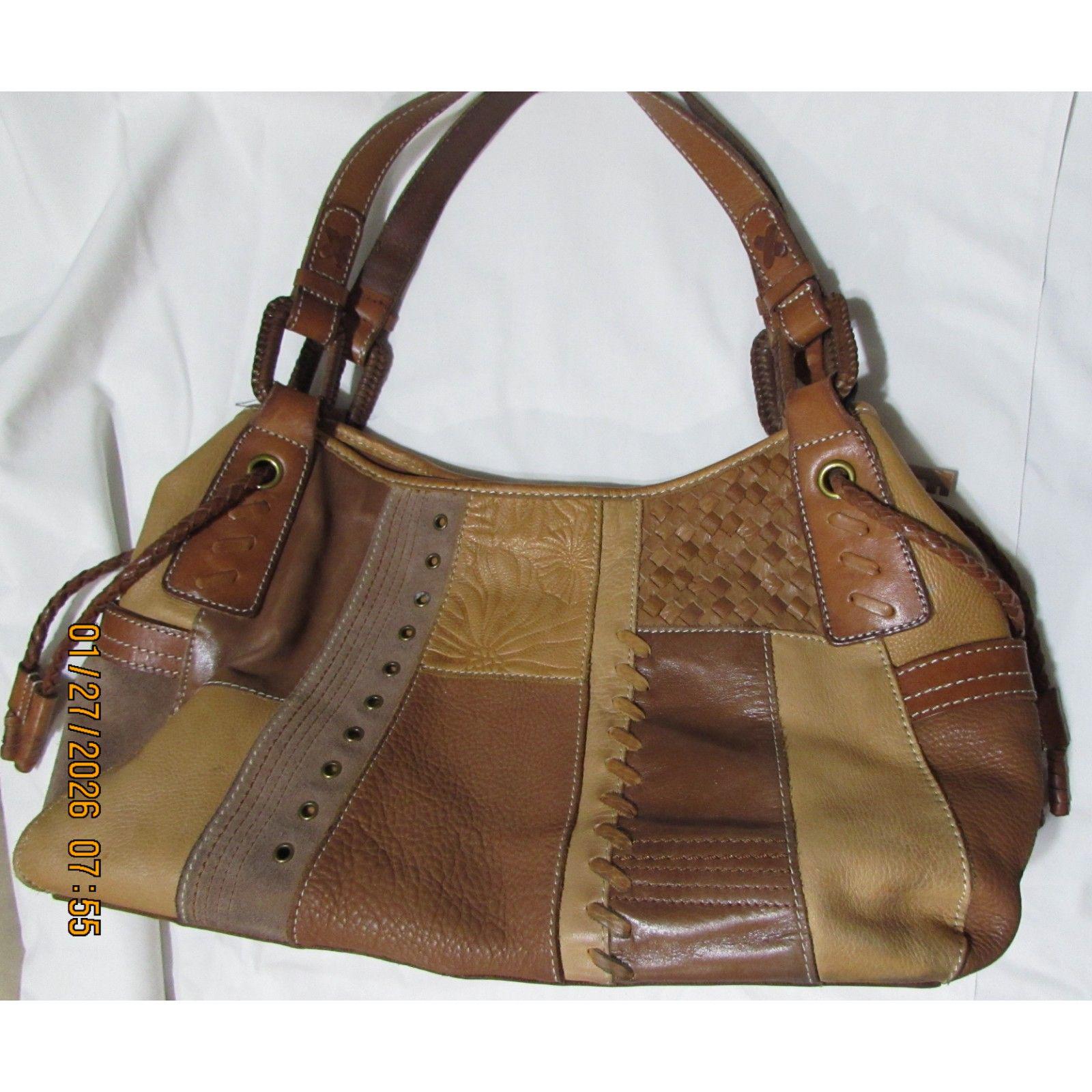 Fossil Patchwork Bag - Etsy Canada