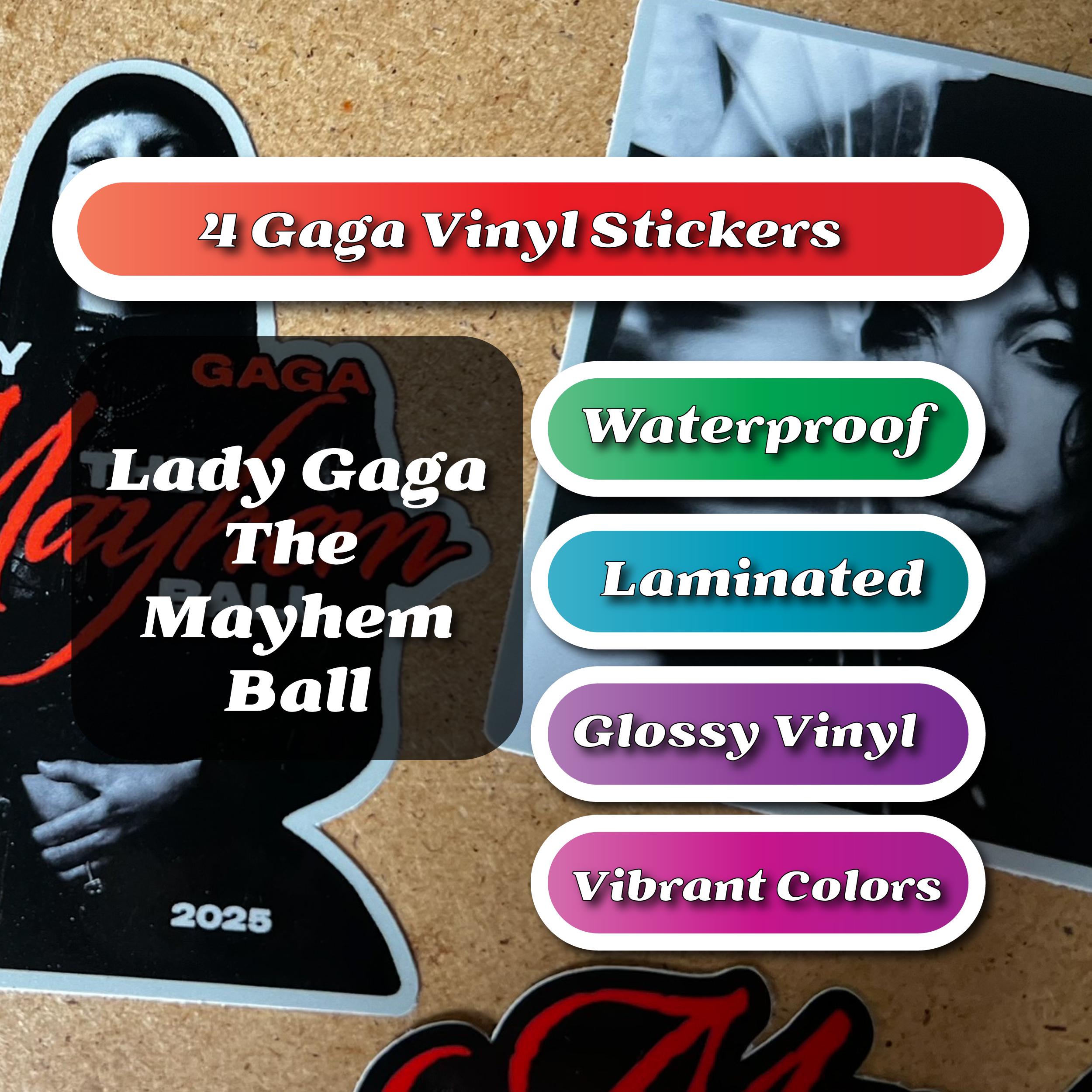 Lady Gaga Mayhem Ball Stickers: Waterproof Vinyl Decal Pack - Etsy