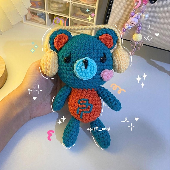 Permpoon GMM Mascot Keychain: Crochet Handmade GMMTV Amigurumi