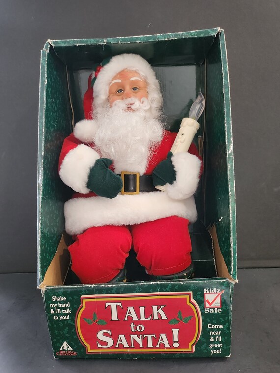 Vintage Holiday Creations Talk to Santa New Old Stock Tested 1999